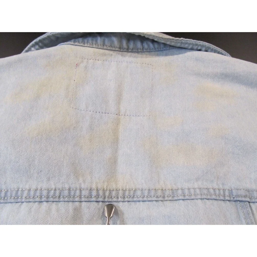 True Religion Denim Trucker Jacket Mens M Light Wash Jean Jacket